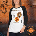Leo Unisex Shirt — Zodiac Raglan Tee - Stellar Minds Apparel