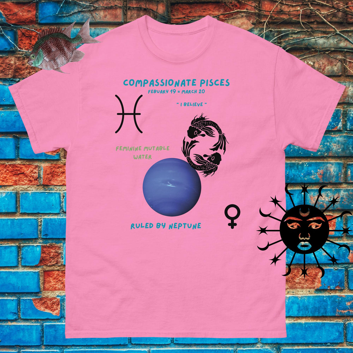 Pisces Zodiac Gift T-Shirt — Astrology Tee for Men & Women - Stellar Minds Apparel