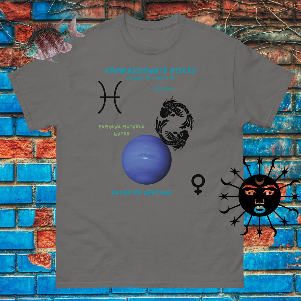 Pisces Zodiac Gift T-Shirt — Astrology Tee for Men & Women - Stellar Minds Apparel