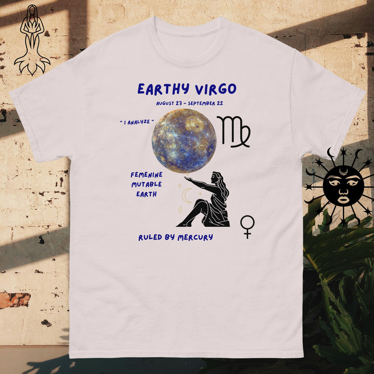 Virgo Zodiac Gift T-Shirt — Astrology Tee for Men & Women - Stellar Minds Apparel