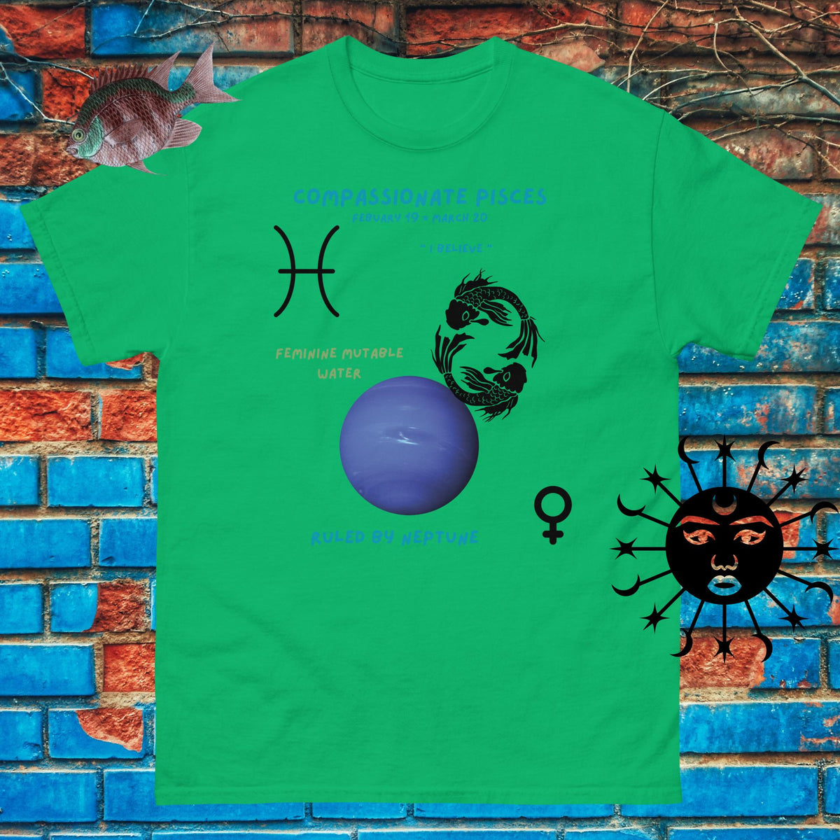 Pisces Zodiac Gift T-Shirt — Astrology Tee for Men & Women - Stellar Minds Apparel