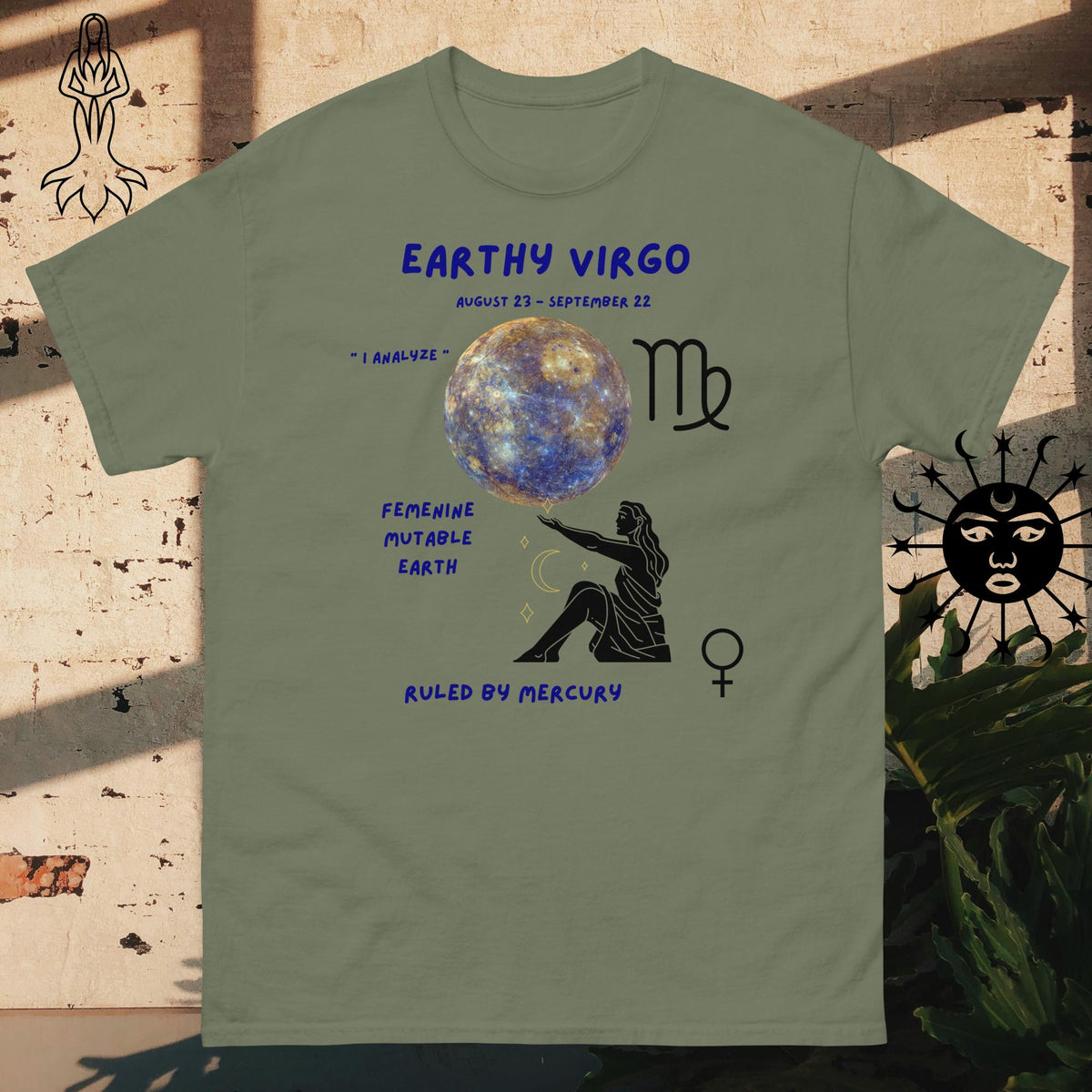 Virgo Zodiac Gift T-Shirt — Astrology Tee for Men & Women - Stellar Minds Apparel