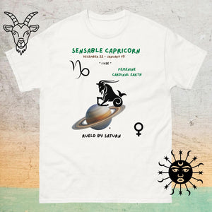 Capricorn Zodiac Gift T-Shirt — Astrology Tee for Men & Women