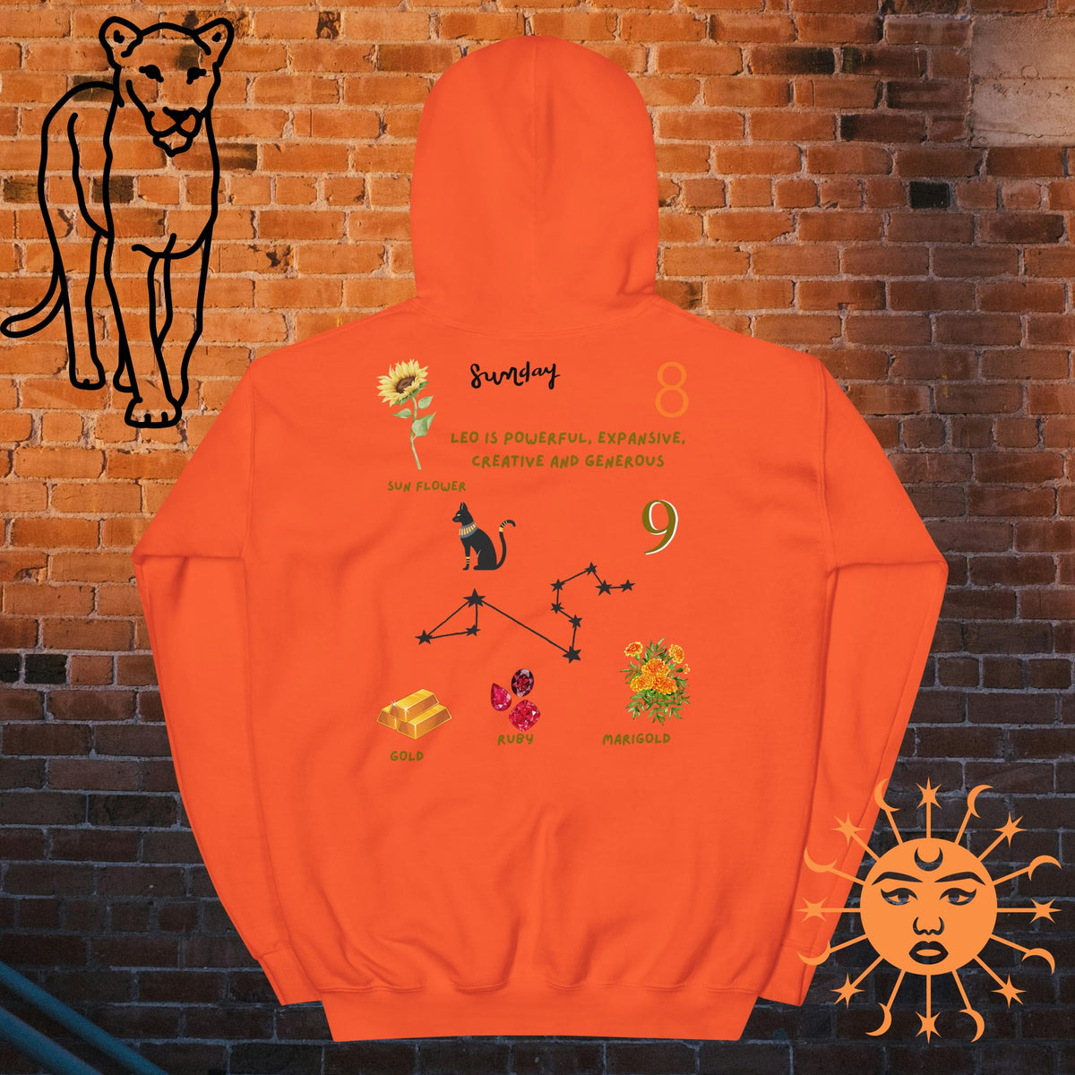 Leo Zodiac Anyone Hoodie - Stellar Minds Apparel