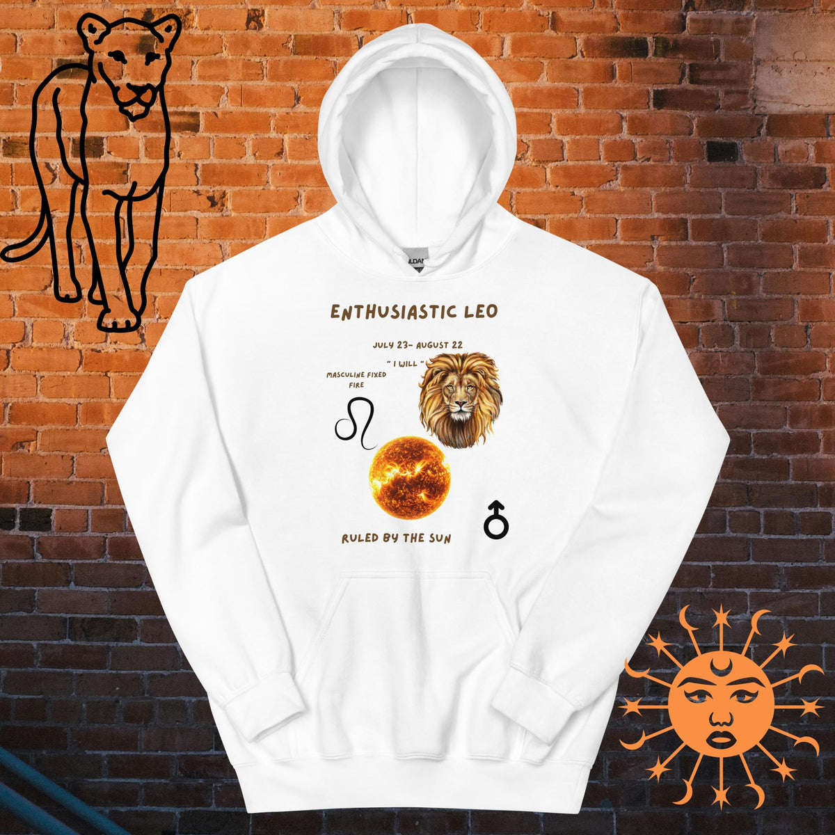 Leo Zodiac Anyone Hoodie - Stellar Minds Apparel