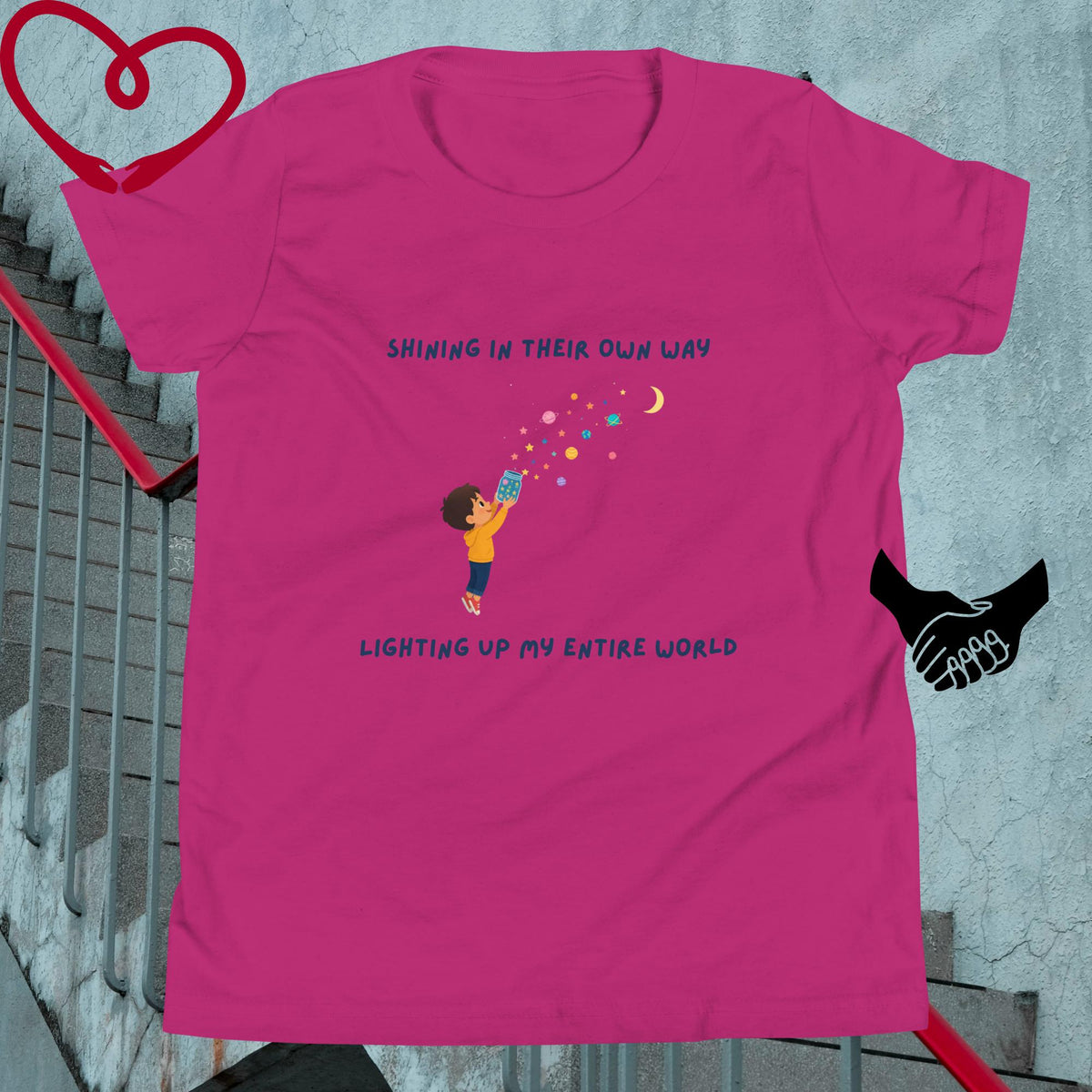 Shining Bright Neurodivergent/ Youth Short Sleeve T-Shirt - Stellar Minds Apparel