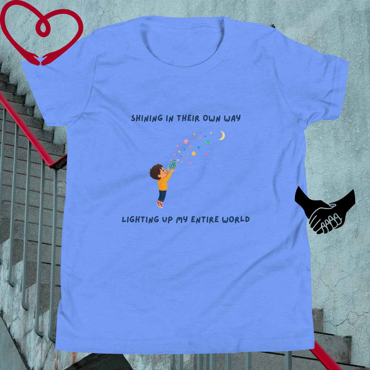 Shining Bright Neurodivergent/ Youth Short Sleeve T-Shirt - Stellar Minds Apparel